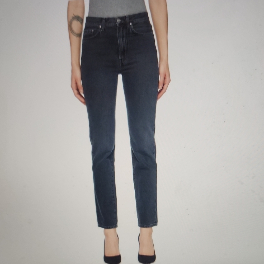 TOTEME Regular Fit Denim Vintage Black Jeans Size 25×30
